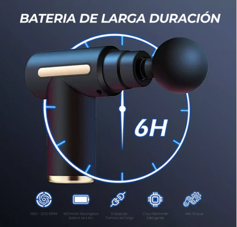 Pistola masajeadora muscular
